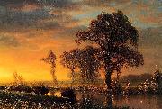 Albert Bierstadt Western Kansas USA oil painting artist